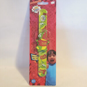 Ryan's World Pocket Watch Gator Gus Slap Band Bracelet New Green